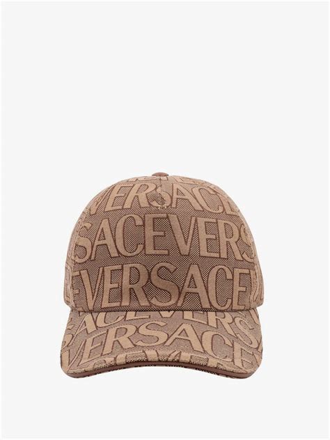 men versace hat|Versace bonnet.